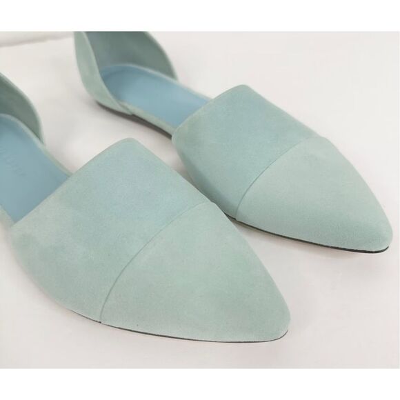 Jenni Kayne, D'Orsay suede Flat in sky, Sz 37 $495 - Picture 1 of 9